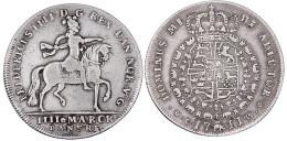 Krone Zu 4 Mark 1711 CW Kopenhagen. König Zu Pferd N.r./gekr. Wappen In Elefanten-Ordenskette. 22,24 G. Fast Sehr Schön. - Danemark