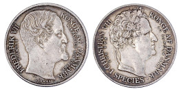 Speciestaler 1848 A.d. Tod Christian VIII. Und Die Thronbesteigung Frederik VII. Sehr Schön, Schöne Patina. Hede 3. Krau - Denmark