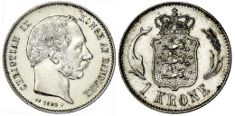 1 Krone 1892. Gutes Vorzüglich. Krause/Mishler 797.1. - Dänemark