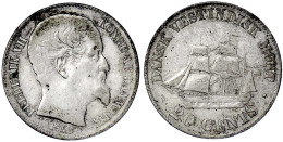 20 Cents 1862 Segelschiff. Fast Sehr Schön. Krause/Mishler 67. Hede 19. - Dinamarca