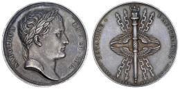 Silbermedaille 1805, Von J. P. Droz Und L. Jaley. Werkstatt D. V. Denon. Auf Den Sieg Napoleons Bei Austerlitz Am 2. 12. - Other & Unclassified