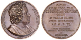 Bronze-Suitenmedaille Der Durand-Serie 1819 Von Petit. Christoph Columbus. 41 Mm. Vorzüglich - Sonstige & Ohne Zuordnung