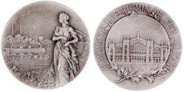 Silbermedaille O.J.(um 1920) Von Lebarque. Nordbahn-Gesellschaft In Paris. 50 Mm; 59,38 G. Vorzüglich/Stempelglanz, Matt - Sonstige & Ohne Zuordnung