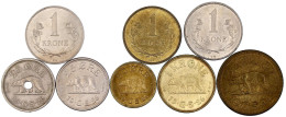 8 Münzen: Komplette Typen- Und Jahrgangslg. 25 Öre Bis 5 Kronen 1926 Bis 1964. Sehr Schön Bis Prägefrisch. Krause/Mishle - Grönland