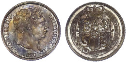 Shilling 1820. Fast Stempelglanz, Min. Berieben, Schöne Patina. Seaby 3790. - Sonstige & Ohne Zuordnung