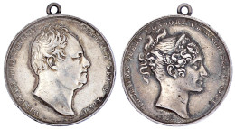 Tragbare Silbermedaille 1831 Von Wyon. Krönung Mit Adelaide. 33 Mm; 18,20 G. Sehr Schön, Randfehler. Eimer 1251. - Sonstige & Ohne Zuordnung