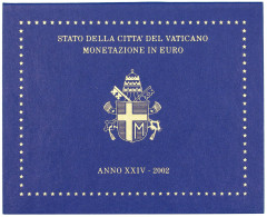 Offizieller Kursmünzensatz 2002. 1 Cent Bis 2 Euro. Im Blauen Originalblister. Stempelglanz - Vatican