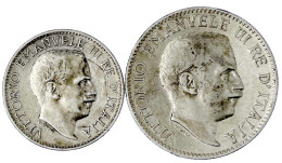 2 Stück: 1/4 Und 1/2 Rupie 1910 R. Beide Fast Sehr Schön, Randfehler. Krause/Mishler 4 Und 5. - Somalie