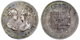 Francescone 1807, Pisa. Doppelportrait Gegenüber/Wappen. Sehr Schön, Schöne Patina. Craig 50.1. - Toscane