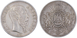 Peso 1866 Mo, Mexico City. Sehr Schön. Krause/Mishler 388.1. - Mexique