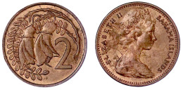 2 Cents O.J.(1967), Stempelkopplung Der Wertseite Mit Der Portraitseite Von 5 Cents Bahamas. Prägefrisch. Krause/Mishler - Nueva Zelanda