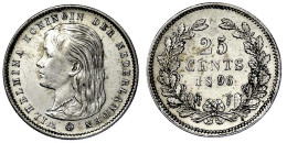 25 Cents 1896. Vorzüglich, Min. Berieben Und Kl. Randfehler. Krause/Mishler 115. - Otros & Sin Clasificación