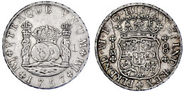 8 Reales 1757 LM JM, Lima. 26,91 G. Sehr Schön, Kratzer. Krause/Mishler 55.1. Calicó 464. - Perú