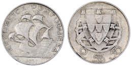 2 1/2 Escudos 1937 Segelschiff. Sehr Schön/vorzüglich. Krause/Mishler 580. - Portugal