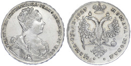Rubel 1727, Moskau (Roter Münzhof). 28,15 G. Sehr Schön/vorzüglich, Kl. Kratzer. Bitkin 48. Davenport. 1665. - Rusia