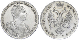 Rubel 1727, Moskau (Roter Münzhof). 28,15 G. Sehr Schön/vorzüglich, Kl. Kratzer. Bitkin 48. Davenport. 1665. - Russland