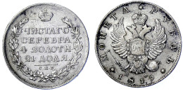 Rubel 1815, St. Petersburg MΦ. Sehr Schön, Kratzer. Bitkin 111. - Rusia