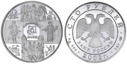 100 Rubel (1 Kilo Silber) 2002 Dionissi Der Weise. Auflage Nur 500 Exemplare. In Kapsel. Polierte Platte. Parchimowicz 1 - Rusia