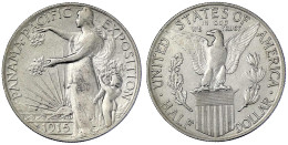 1/2 Dollar Panama-Pacific Exposition 1915 S, San Francisco. Vorzüglich, Selten. Krause/Mishler 135. - Sonstige & Ohne Zuordnung