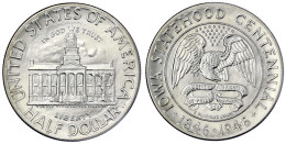 1/2 Dollar Iowa Statehood 1946, Philadelphia. Fast Stempelglanz. Krause/Mishler 197. - Sonstige & Ohne Zuordnung