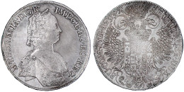 Konventionstaler 1753, Hall. 27,95 G. Sehr Schön/vorzüglich, Gereinigt. Herinek 445. Davenport. 1121. - Gold Coins