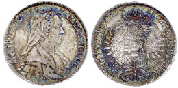 1/2 Konventionstaler 1767, Hall. 13,90 G. Vorzüglich, Schöne Patina. Herinek 661. - Monedas En Oro