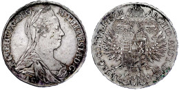 M.-T.-Taler 1780 SF, Frühe Neuprägung V. 1781/1788, Günzburg. 28,00 G. Sehr Schön/vorzüglich. Hafner 37c. - Monedas En Oro