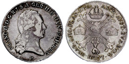 Kronentaler 1795 H, Günzburg. 29,33 G. Sehr Schön. Herinek 484. Davenport. 1180. - Gold Coins