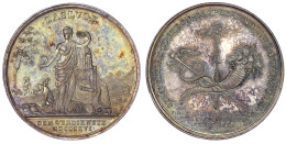 Silbermedaille 1816 Für Verdienste. Mährisch-schlesische Ges. Für Ackerbau. 40 Mm; 24,97 G. Im Etui. Vorzüglich/Stempelg - Gold Coins