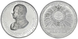 Zinnmedaille 1849 Auf Graf Radetzky Und Die Siege Von Mortara, Borgo, S.Siro, Gambolo, Novara Und Pavia. Brb. L./Doppela - Gold Coins