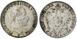 Vereinstaler 1859 M, Mailand. Sehr Schön, Selten. Herinek 467. Jaeger/Jaeckel 312. - Gold Coins
