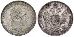 Vereinstaler 1867 A, Wien. Sehr Schön. Herinek 476. Thun 450. - Gold Coins
