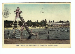 Diest   Ingang V Halve Maan  -  Demi-Lune , Entrée Et Plage (lichte Plooi V Re Boven Naar Onder, Zie Scan) - Diest