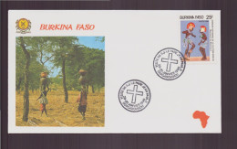 Burkina Faso, Enveloppe Avec Cachet Commémoratif " Visite Du Pape Jean-Paul II à Ouagadougou " 29 Janvier 1990 - Burkina Faso (1984-...)