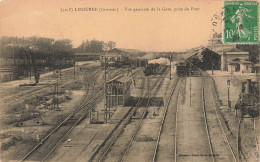 Libourne * Vue Générale De La Gare , Prise Du Pont * Ligne Chemin De Fer * Train - Libourne