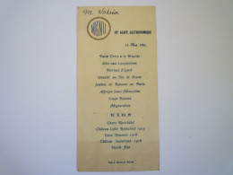 2023 - 2777  MENU Du  15 MAI 1924   TARBES  " III ème AGAPE GASTRONOMIQUE "   XXX - Menus