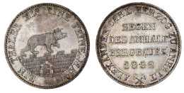 Ausbeutetaler 1852 A. Gutes Vorzüglich Aus Erstabschlag, Schöne Patina. Jaeger 66. Thun 3. AKS 16. Davenport. 504. - Gold Coins