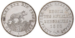 Ausbeutetaler 1861 A. Vorzüglich/Stempelglanz Aus Erstabschlag. Jaeger 73. Thun 6. AKS 17. - Pièces De Monnaie D'or