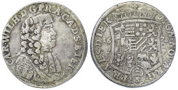 2/3 Taler (Gulden) 1678 CP, Zerbst. 16,67 G. Sehr Schön. Mann 252. Davenport. 202. - Gouden Munten