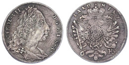 6 Kreuzer 1744, Mit Kaisertitel. Sehr Schön, Schöne Patina. Hahn 276. Wittelsbach 1965. - Gouden Munten