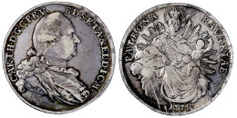 Madonnentaler 1779, München. H. St. Am Armabschnitt. 27,85 G. Sehr Schön, Etwas Justiert. Hahn 345. Davenport. 1964. - Gold Coins