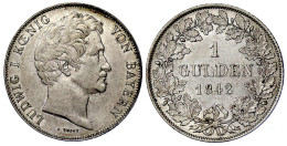 Gulden 1842 Vorzüglich. Jaeger 62. AKS 78. - Gold Coins