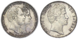 Geschichtsdoppeltaler 1842. Maximilian U. Marie. Randschrift B. Gutes Vorzüglich, Leicht Berieben, Feine Tönung. Jaeger  - Gold Coins