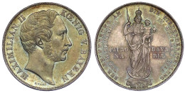 Doppelgulden 1855. Mariensäule. Vorzüglich, Schöne Patina. Jaeger 84. Thun 97. AKS 168. - Gold Coins