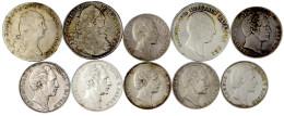 10 Silbermünzen: Madonnentaler 1762, 1868, Konventionstaler 1801, Kronentaler 1813, Taler 1857, 1871, Siegestaler 1871,  - Gold Coins