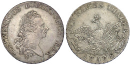 Reichstaler 1778 A, Berlin. Greisenantlitz. 22,07 G. Gutes Sehr Schön. Olding 70. Davenport. 2590. - Pièces De Monnaie D'or