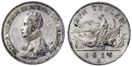 Taler 1818 A. Fast Vorzüglich. Jaeger 37. Thun 246. AKS 13. Olding 106. - Pièces De Monnaie D'or