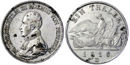 Taler 1818 D, Düsseldorf. Gutes Sehr Schön, Gereinigt. Jaeger 37. Thun 246. AKS 13. Olding 106. - Pièces De Monnaie D'or