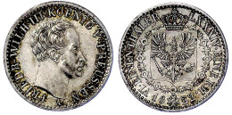 1/6 Taler 1822 A, Berlin. Hundesechstel. Fast Stempelglanz. Jaeger 57 Var. AKS 26 Var. Olding 185a. - Pièces De Monnaie D'or