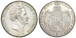 Vereinsdoppeltaler 1839 A, Berlin. Vorzüglich/Stempelglanz, Etwas Berieben. Jaeger 64. Thun 252. AKS 9. - Pièces De Monnaie D'or